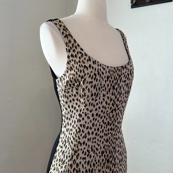 Diane von Furstenberg Leopard Print Arianna Dress Chic Modern Office Look NWT - Picture 5 of 15